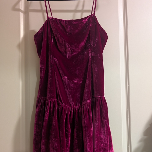 NWT Maeve Velvet Mini Dress - Rich Berry (Pink Undertones) Size L π
π - Picture 5 of 7
